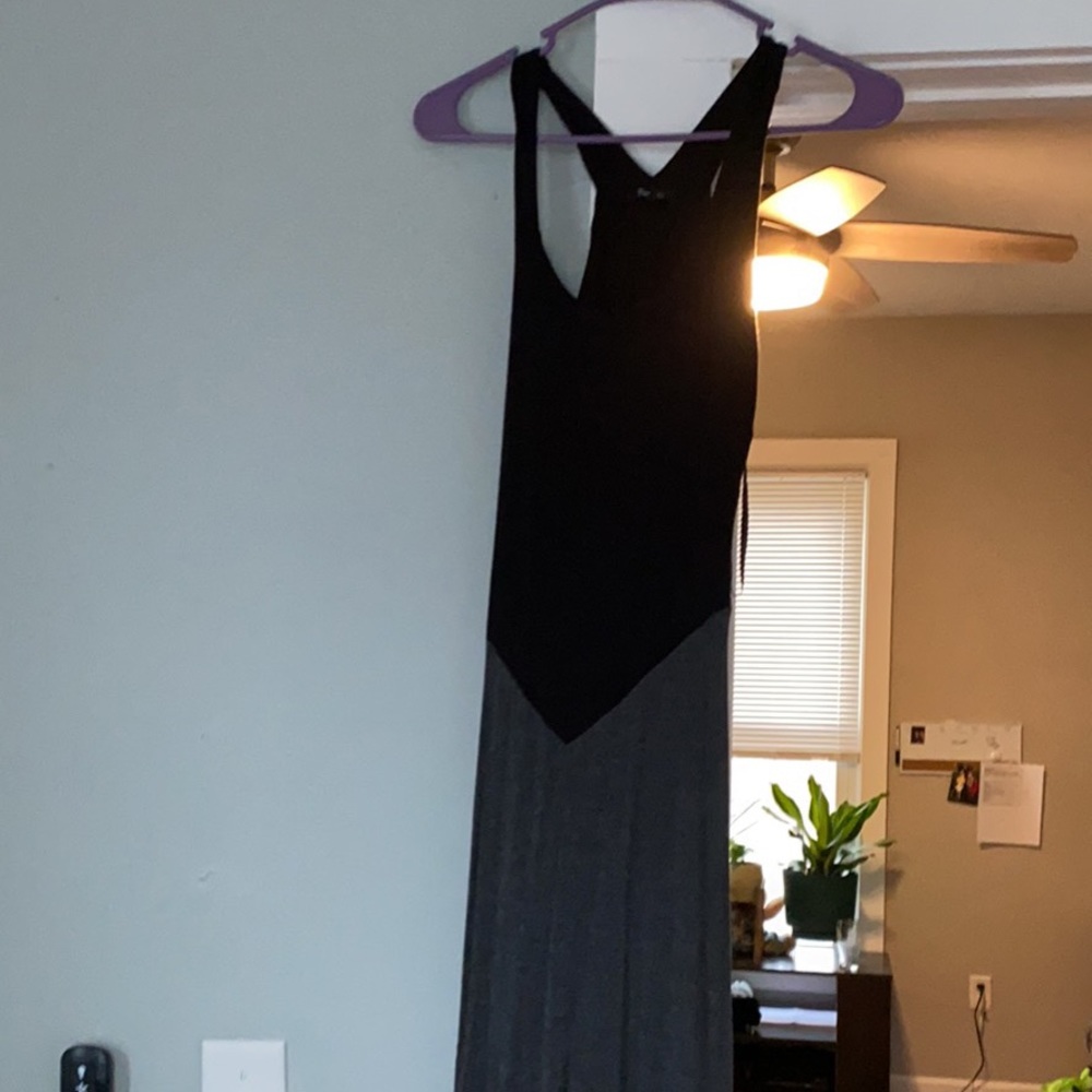 Black and Grey cotton maxy dress